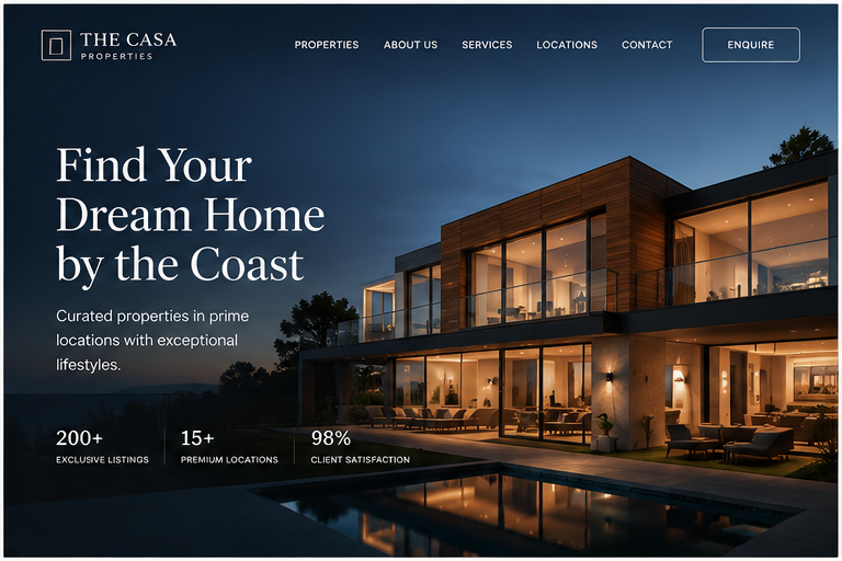 Property landing page
